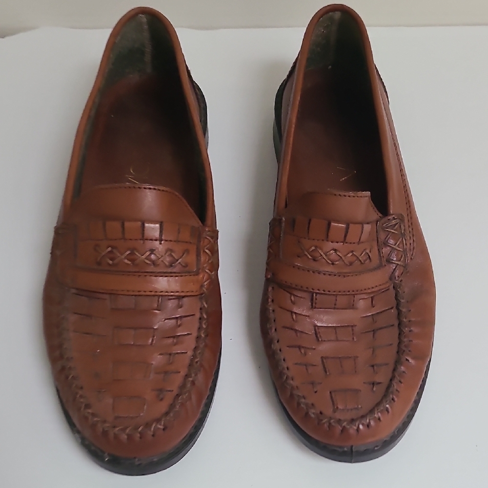 Women Brown Loafers Sz 41